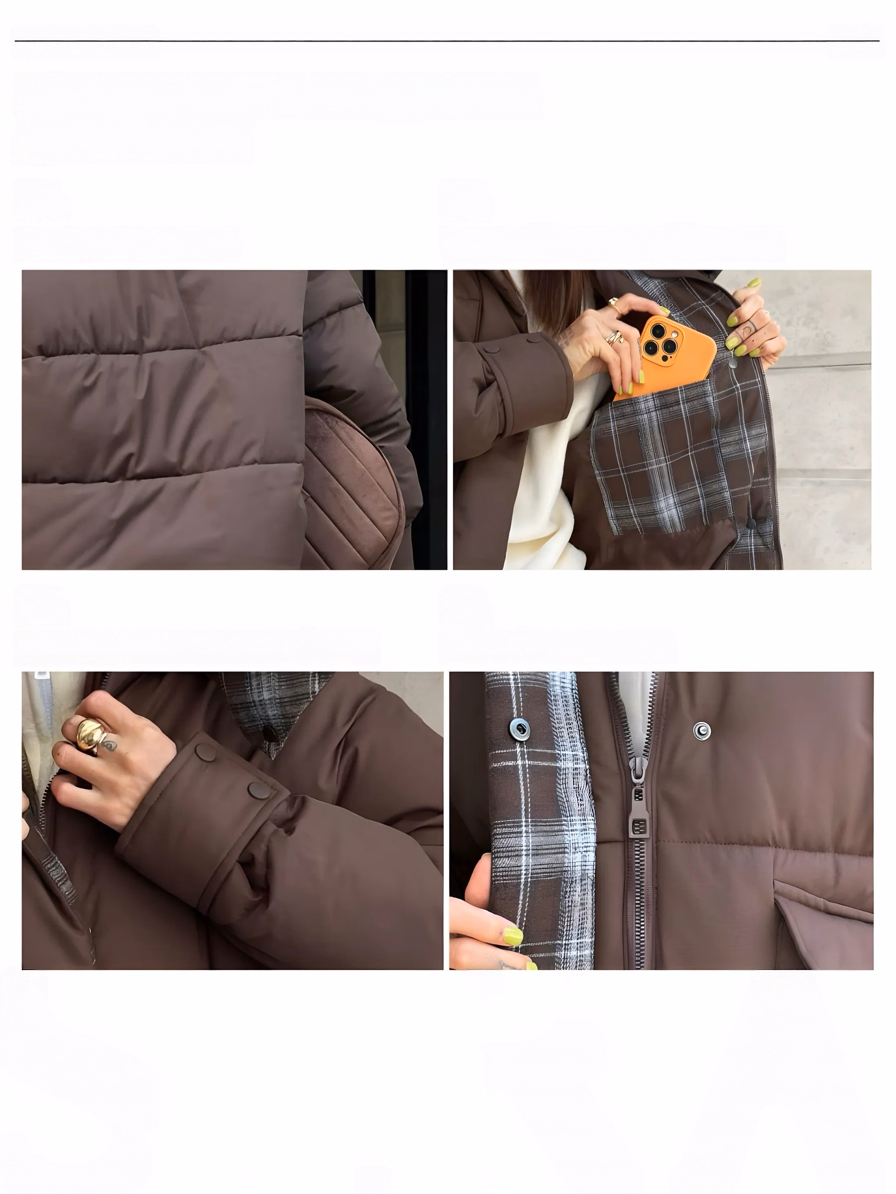 Women’s Oversized Puffer Jacket with Detachable Hood