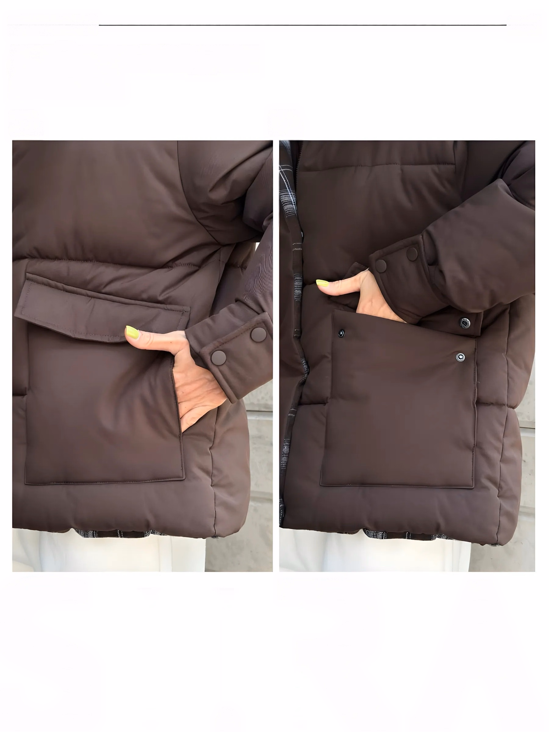Women’s Oversized Puffer Jacket with Detachable Hood