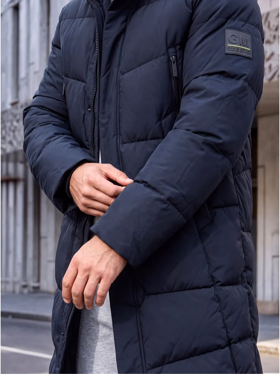 Men’s Oversized Hooded Quilted Down Jacket