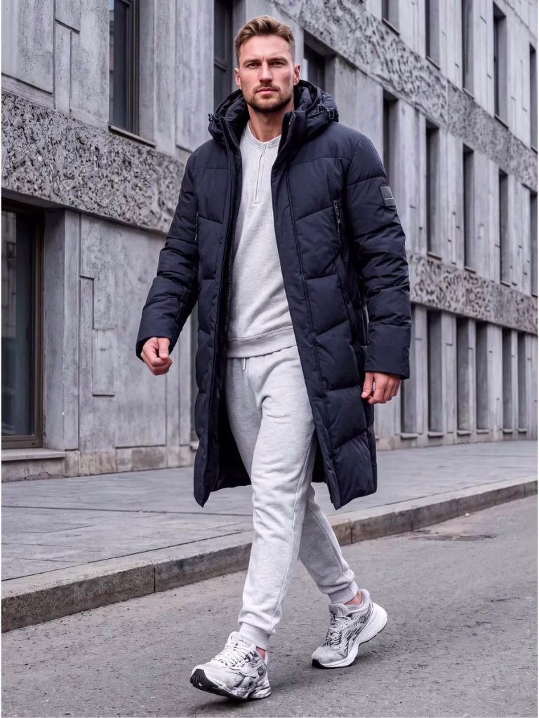 Men’s Oversized Hooded Down Coat