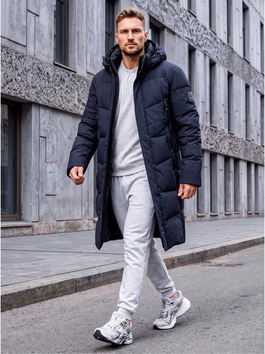 Men’s Oversized Hooded Down Coat