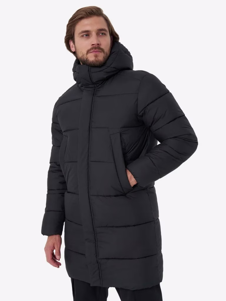Men’s Hooded Winter Jacket with Utility Pockets